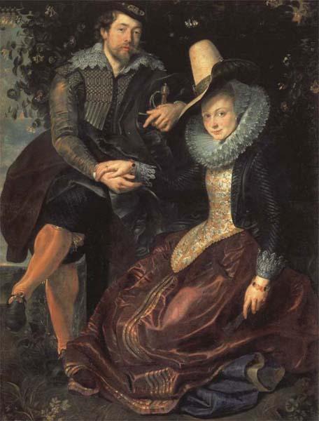 Peter Paul Rubens Self-Portrait with his Wife,Isabella Brant